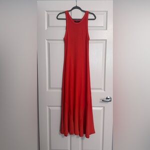 Ralph Lauren Sleeveless Red Maxi Dress